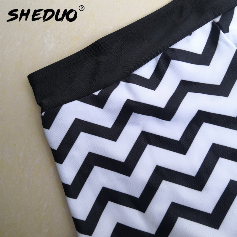 Two Piece Plus Size Tankini Swimming suits Swimwear Patchwork Bikini White boho Printed Swimsuit The Clothing Company Sydney