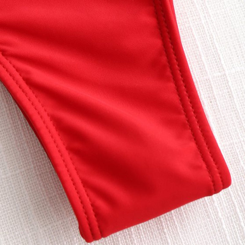 Hollow Out Women Swimwear One Piece Swimsuit High Cut Monokini Bather Rings Bathing Suit Swim Bodysuit Beachwear The Clothing Company Sydney