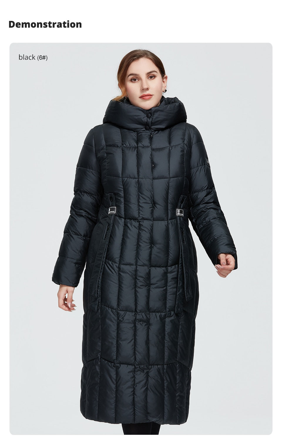 Winter Women's coat women long warm parka Plaid fashion thick Jacket hooded large sizes female Jacket The Clothing Company Sydney
