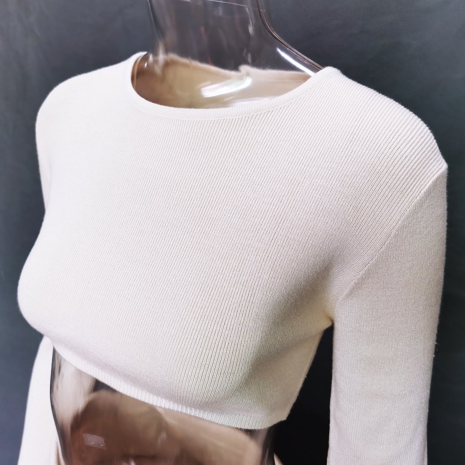 2 Piece Sweater Cropped Top Midi Skirt Matching Set Outfits Button Up Split Skirt Set The Clothing Company Sydney