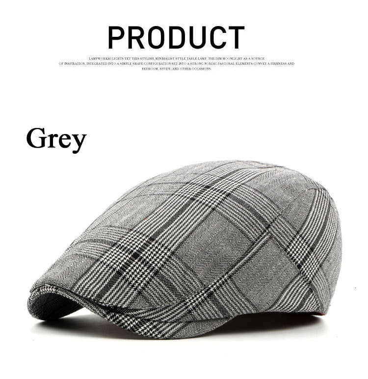 Brand Fashion Summer Sun Hats for Men Women Casual Cotton Beret Caps Adjustable Plaid Flat Newsboy Ivy Cap The Clothing Company Sydney