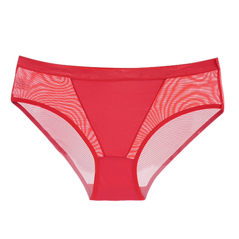 Mesh Women's Panties Hollow Out Briefs Transparent Low Waist Lingerie Breathable High Elasticity Underwear Underpants The Clothing Company Sydney