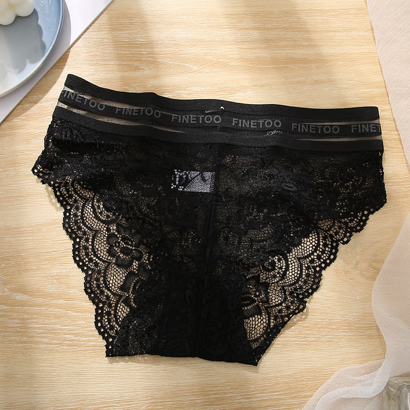 Women's Lingerie Lace Panties Underwear Floral Perspetive Panties Lace Panty Mesh Waist Seamless Briefs The Clothing Company Sydney