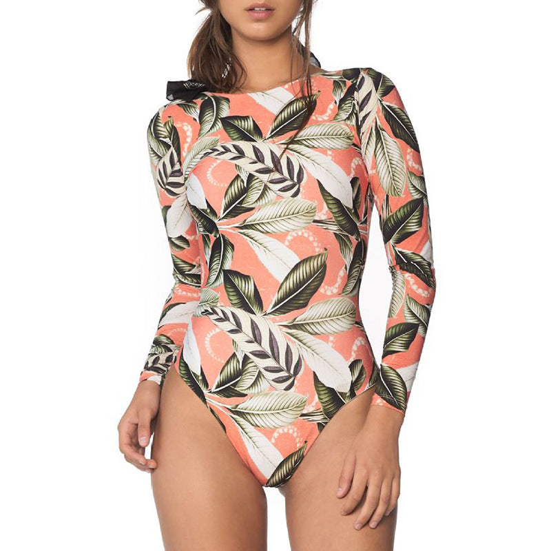 Long sleeve swimwear one piece swimsuit backless jumpsuit swim suit Bathing Suit beach wear Bodysuit Monokini The Clothing Company Sydney