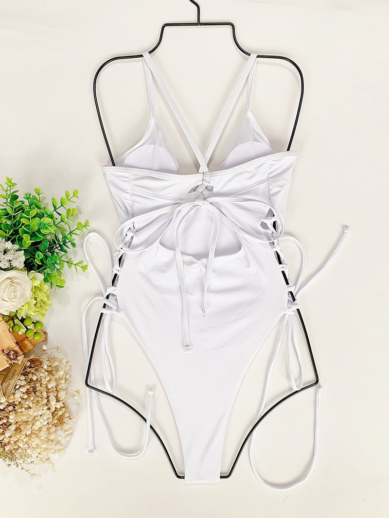 One Piece Swimwear Bandage Swimsuit Bodysuit Backless Bikini Bodycon Bathing Suit Cut Out Monokini Beachwear The Clothing Company Sydney