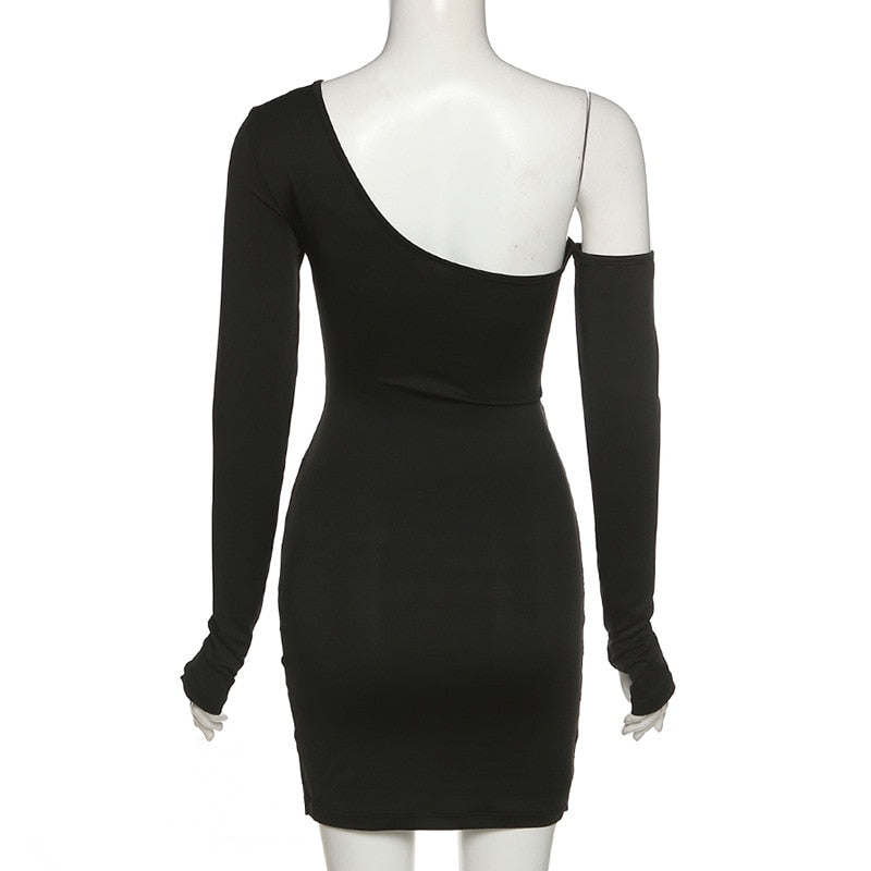 Chic Fashion Long Sleeve Cut Out Bandage Mini Dress Outfit Club Party Bodycon Dress The Clothing Company Sydney