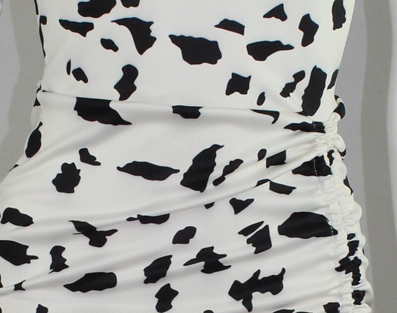 Casual One Shoulder Print Dress Women Elegant Backless Bandage Dress Female Streetwear Boho Mini Dresses The Clothing Company Sydney