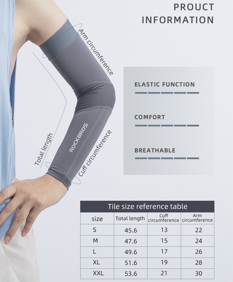 Ice Fabric Running Camping Arm Warmers Basketball Golf Sleeve Running Arm Sleeve Cycling Sleeves Summer Sports Safety Gear The Clothing Company Sydney