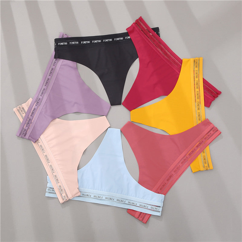 2 Pack Seamless G-string Soft Panties 7 Colors Patchwork Underwear Thongs Lingerie Briefs The Clothing Company Sydney