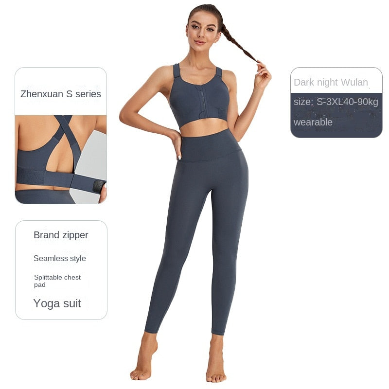 Shockproof Gym Sports Plus Size High-intensity Workout Running Seamless Velcro Shoulder Strap Hem Fitness Bra Top The Clothing Company Sydney