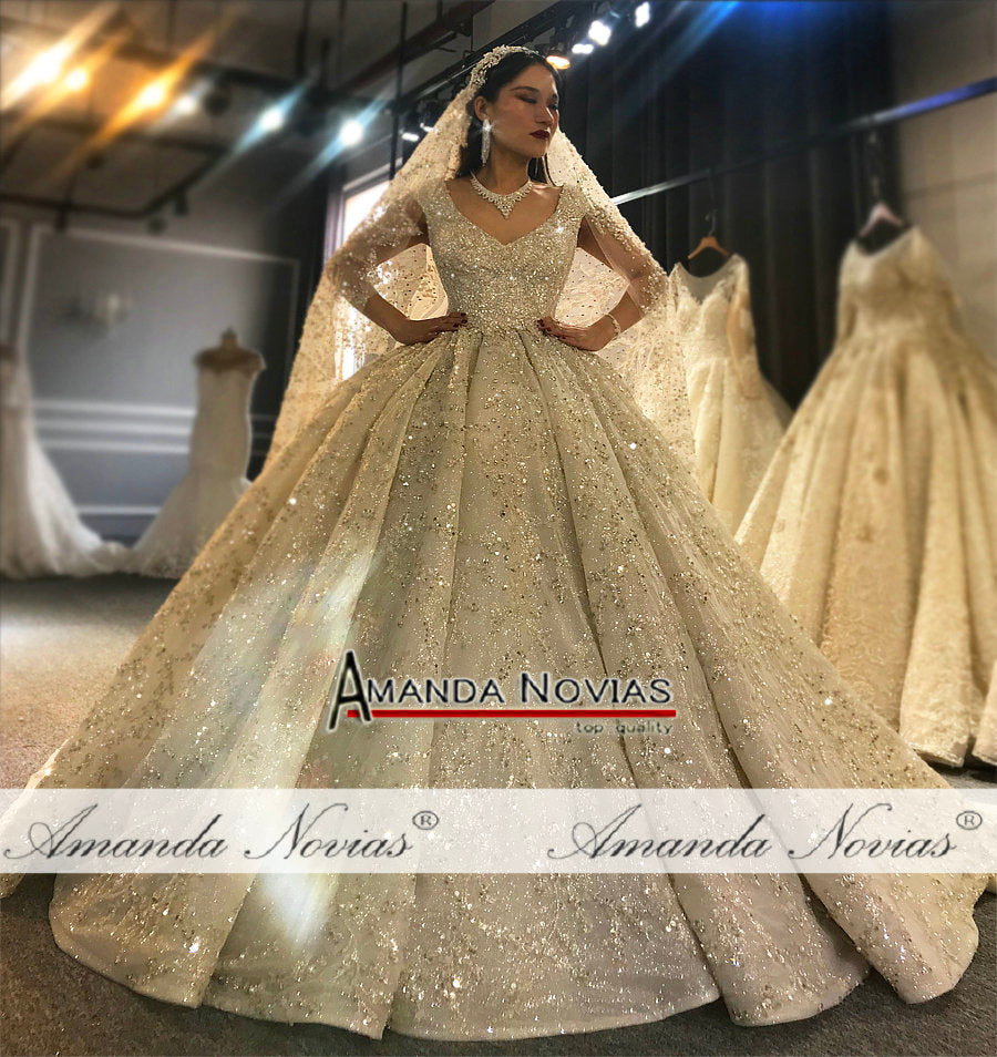 Heavy beading luxury wedding dress wedding gown bridal dress The Clothing Company Sydney