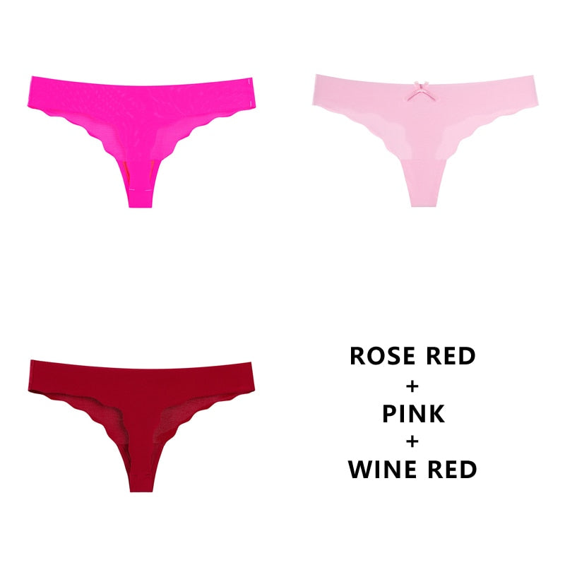 3 pack Seamless Panty Set Underwear Comfort Intimates Fashion Ladies Low-Rise Briefs Panties Lingerie The Clothing Company Sydney