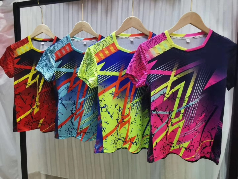 Short sleeve Men Women Badminton Shirts Quick Dry Breathable golf Table Tennis t shirts running t-shirt Fitness clothing The Clothing Company Sydney
