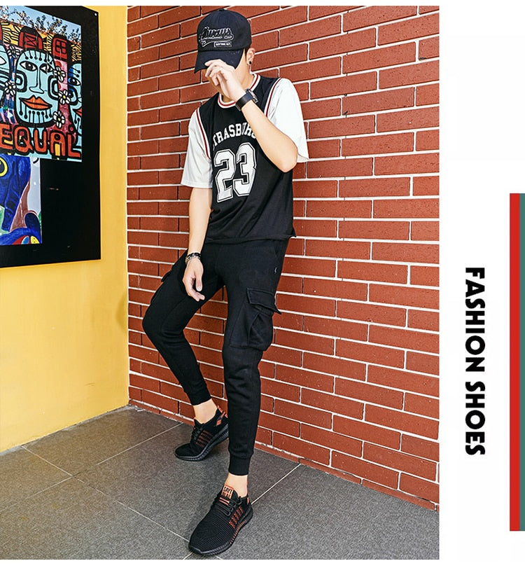 Men's Sneakers Shoes Lightweight Breathable Running Walking Yoga Sports Footwear Soft Sole Lace-up Shoes The Clothing Company Sydney