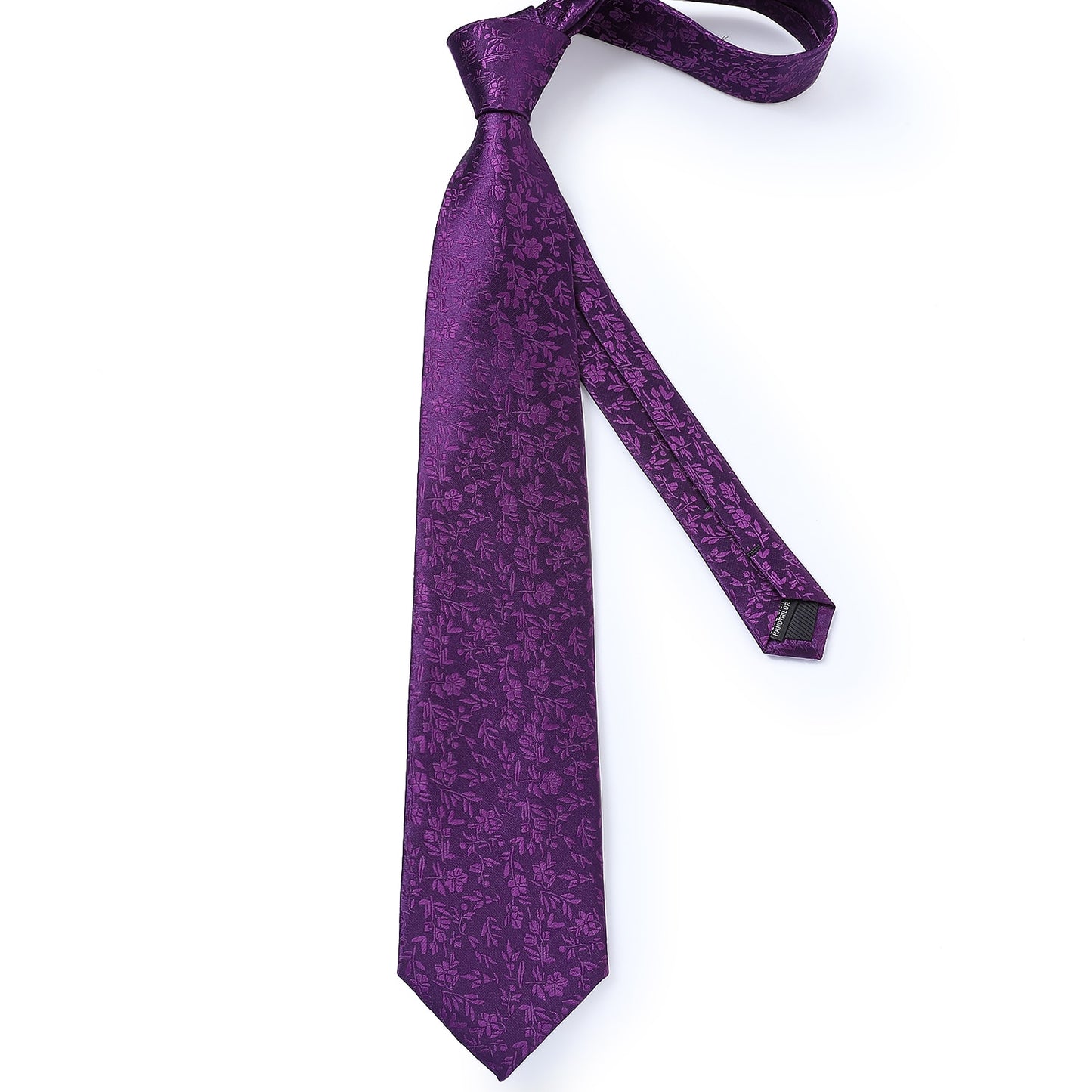Men Purple Floral Paisley Necktie Business Formal 100% Silk Tie Pocket Square Set For Wedding Party The Clothing Company Sydney