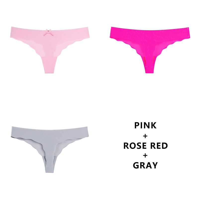 3 pack Seamless Panty Set Underwear Comfort Intimates Fashion Ladies Low-Rise Briefs Panties Lingerie The Clothing Company Sydney