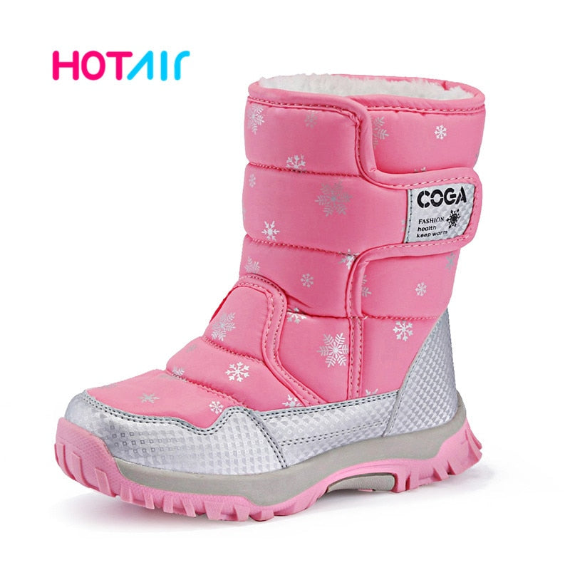Girls shoes Pink style Kids snow winter warm fur antiskid outsole size 27 to 38 children Boots For Girls The Clothing Company Sydney
