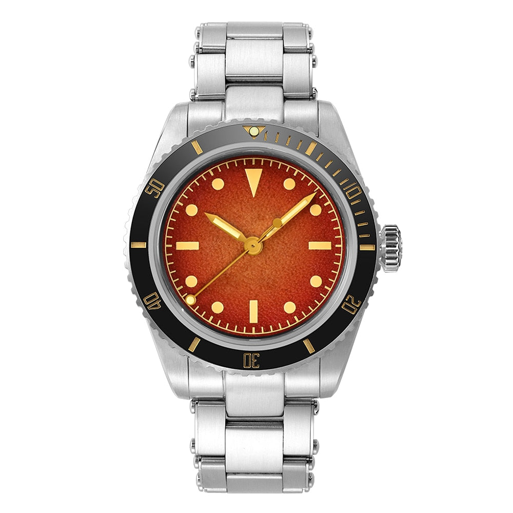 San Martin Men's 38mm Diver 6200 Retro Water Ghost Luxury Sapphire NH35 Automatic Mechanical Vintage 20Bar Luminous Watch Clothing Company Sydney