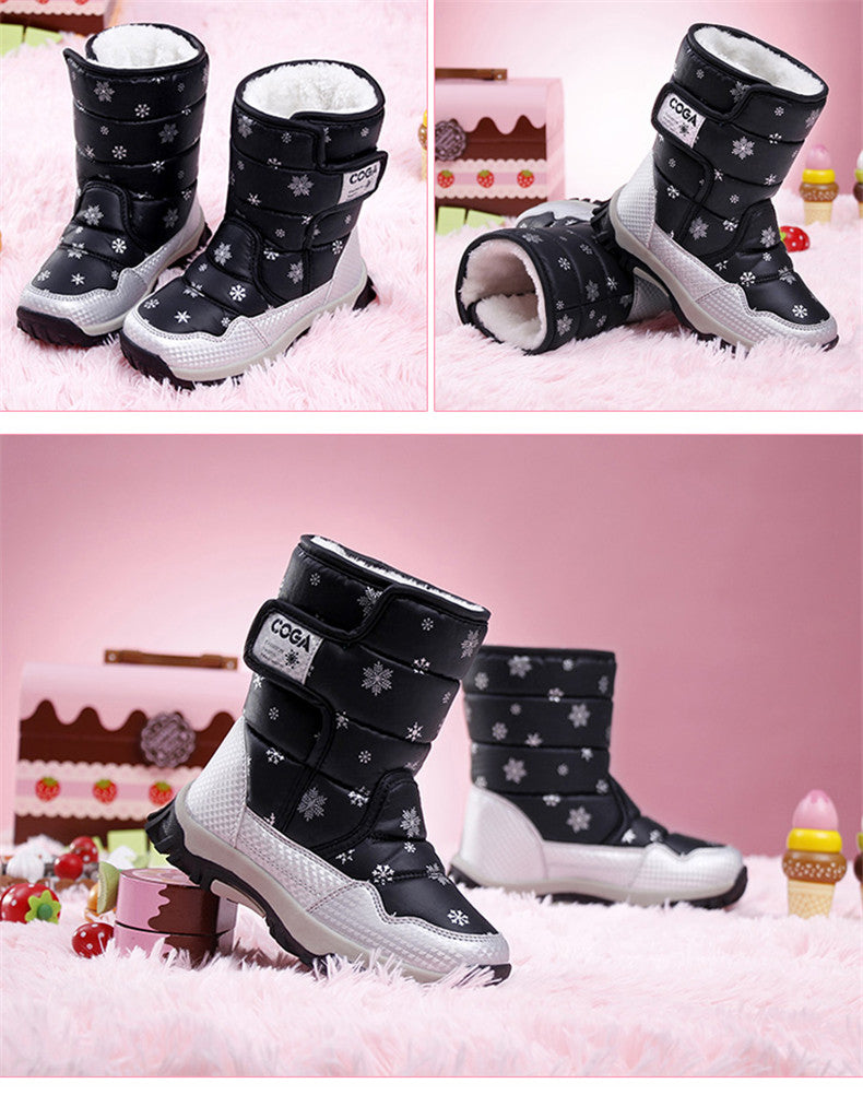 Girls shoes Pink style Kids snow winter warm fur antiskid outsole size 27 to 38 children Boots For Girls The Clothing Company Sydney
