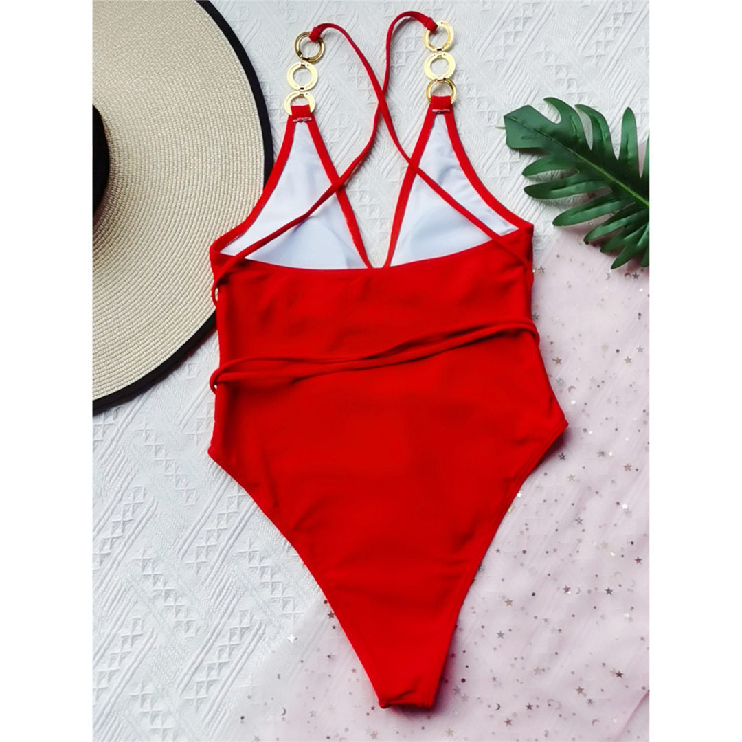 Wrap Around Padded One Piece Swimsuit Swimwear Backless Monokini Bather Bathing Suit The Clothing Company Sydney