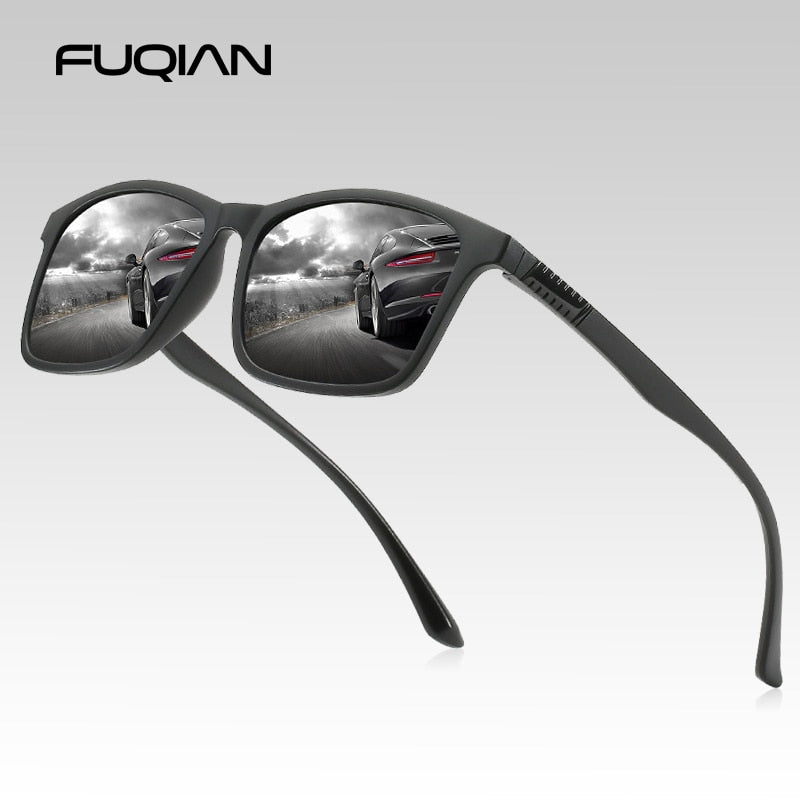 Light Weight TR90 Men Sun Glasses Classic Square Polarized Sunglasses For Male High Quality Driving Eyewear UV400 The Clothing Company Sydney