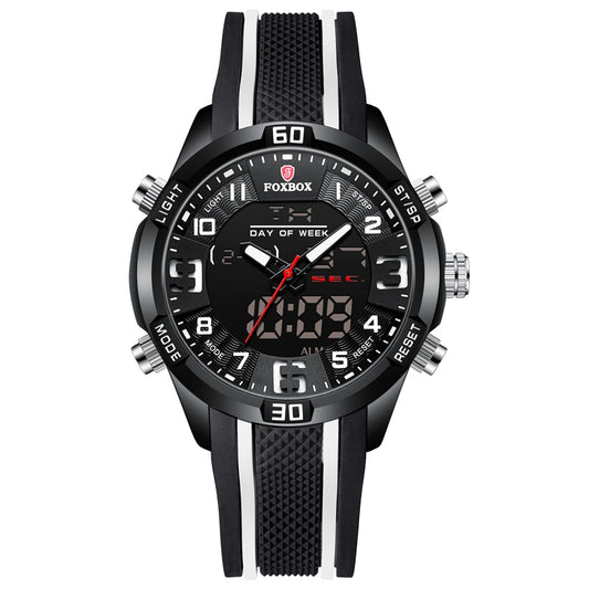 Foxbox Sport Mens Watches Top Brand Luxury Dual Display Quartz Watch For Men Military Waterproof Digital Electronic Watch The Clothing Company Sydney