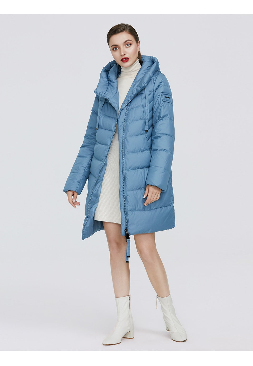 Long Puffer Winter Down Jacket Women's Thick Coat Women Hooded Parka Warm Brand Cotton Blend Jackets The Clothing Company Sydney
