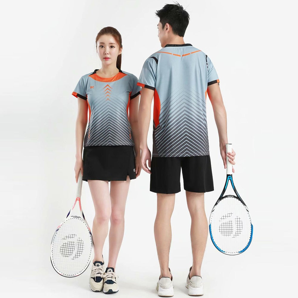 Women's Men's Sports Badminton wear shirts Table tennis game Shirts clothes Exercise Tennis Volleyball Handball Shirts The Clothing Company Sydney