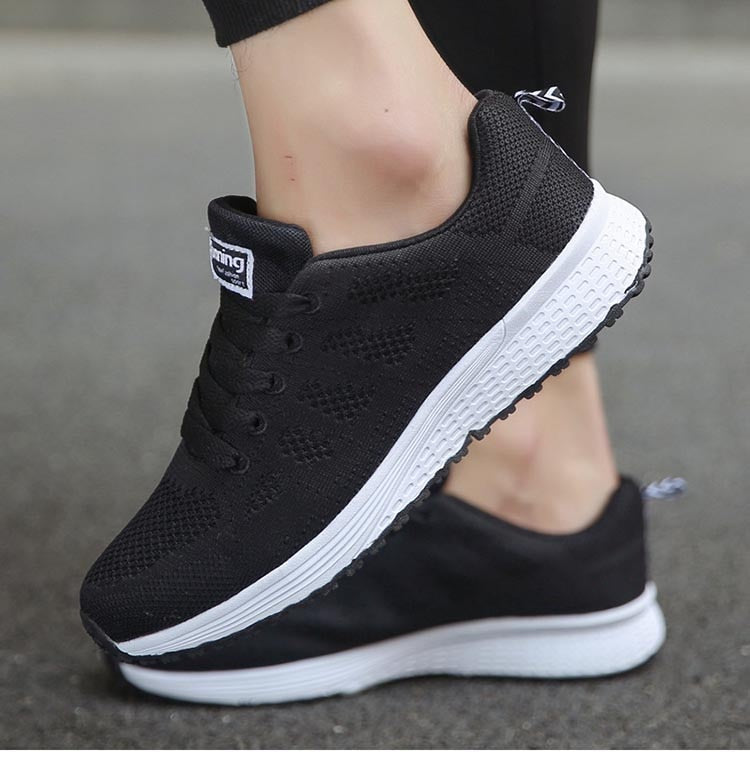Lace up Women's Sneakers Fashion Shoes Platform Vulcanized Shoes Sneakers Shoes Breathable Shoe The Clothing Company Sydney