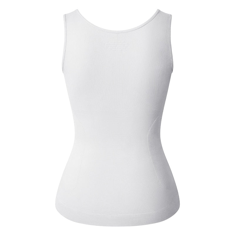 Tank Top Shapewear with Built in Bra Shelf Bra Casual Wide Strap Basic Camisole Sleeveless Top Shaper with Removable Bra The Clothing Company Sydney