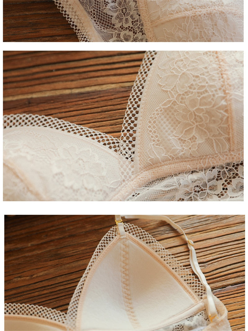 Backless Bra Triangular Women's U-Shape Beauty Back Lingerie Dot Mesh Thin Soft Seamless Bralette Underwear The Clothing Company Sydney