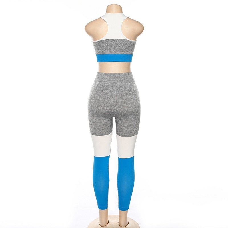 2 Piece Gym Sets Women's Outfits Push Up Yoga Set Seamless Suit for Fitness Pilates Training Wear Ladies Sportswear Leggings Tracksuit The Clothing Company Sydney