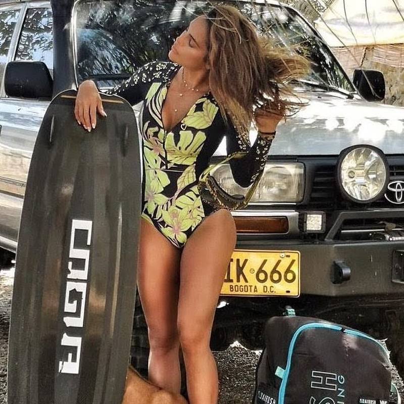 One Piece Swimsuit Rashguard Long Sleeve Surf Swimwear Print Bathing Beach Wear Swimming Suit Monokini Clothing Company Sydney