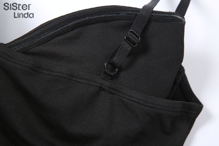 Casual Mesh Bodycon Mini Dress Women Romper  Sleeveless Skinny Stretchy Deep V Neck Party Clubwear Trend Outfit The Clothing Company Sydney