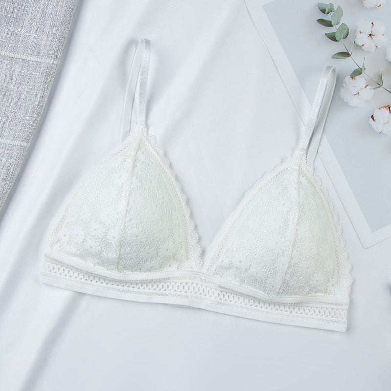 Floral Lace Bra Top Push Up Lingerie breathable Bralette Removable Pad Thin Fashion New Wireless Bras The Clothing Company Sydney