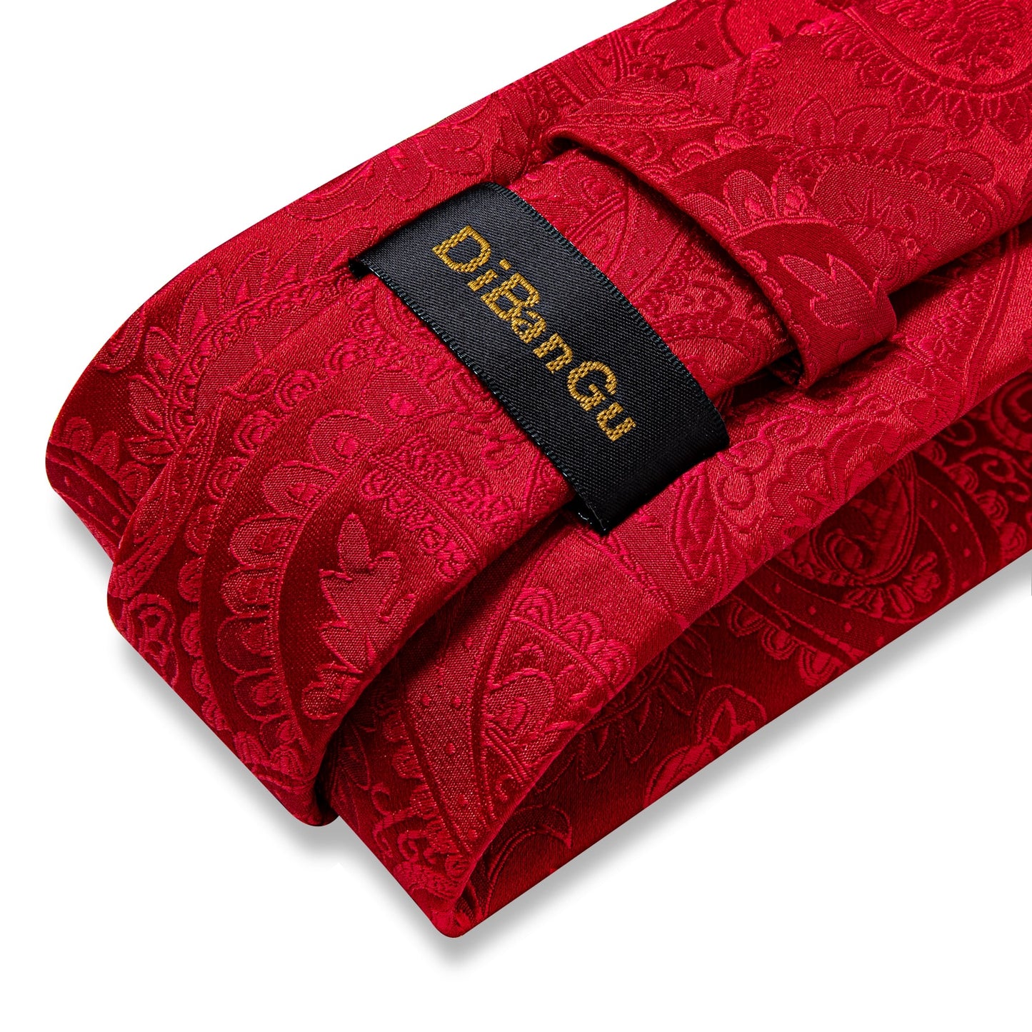 Designer Wedding Men's Tie Red Solid Striped Paisley Neckties For Men Business Hanky Cufflinks Tie Set The Clothing Company Sydney