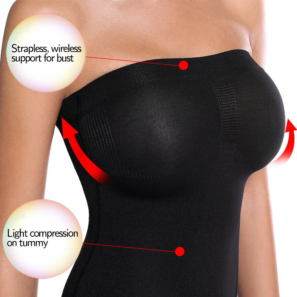 Women Shapewear Strapless Full Slips for Under Dress Tummy Control Slips Skirts Full Body Shaper Seamless Underwear Shaper The Clothing Company Sydney