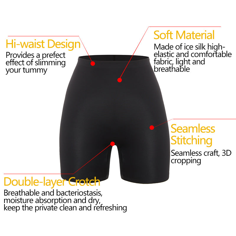 Women's Safety Slip Shorts Under Skirt Seamless Anti Chafing Boxer High Waist Boyshorts Anti-emptied Panties Yoga Short Pants The Clothing Company Sydney