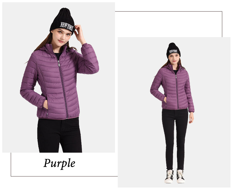 Ladies Padded Puffer Jacket Coat Ultralight Outdoor Clothes Outwear Slim Short Parka Portable Store In Bag The Clothing Company Sydney