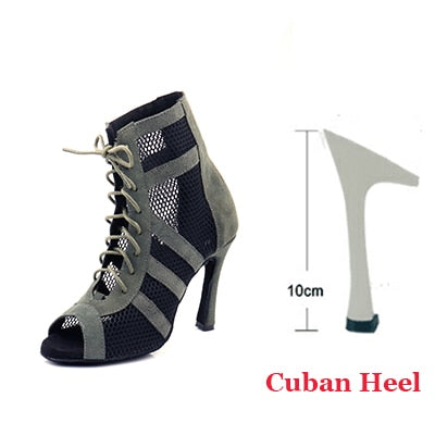 Army Green Suede Latin Dance Boots Ladies Salsa Tango Indoor Sports Ballroom Dance Shoes The Clothing Company Sydney