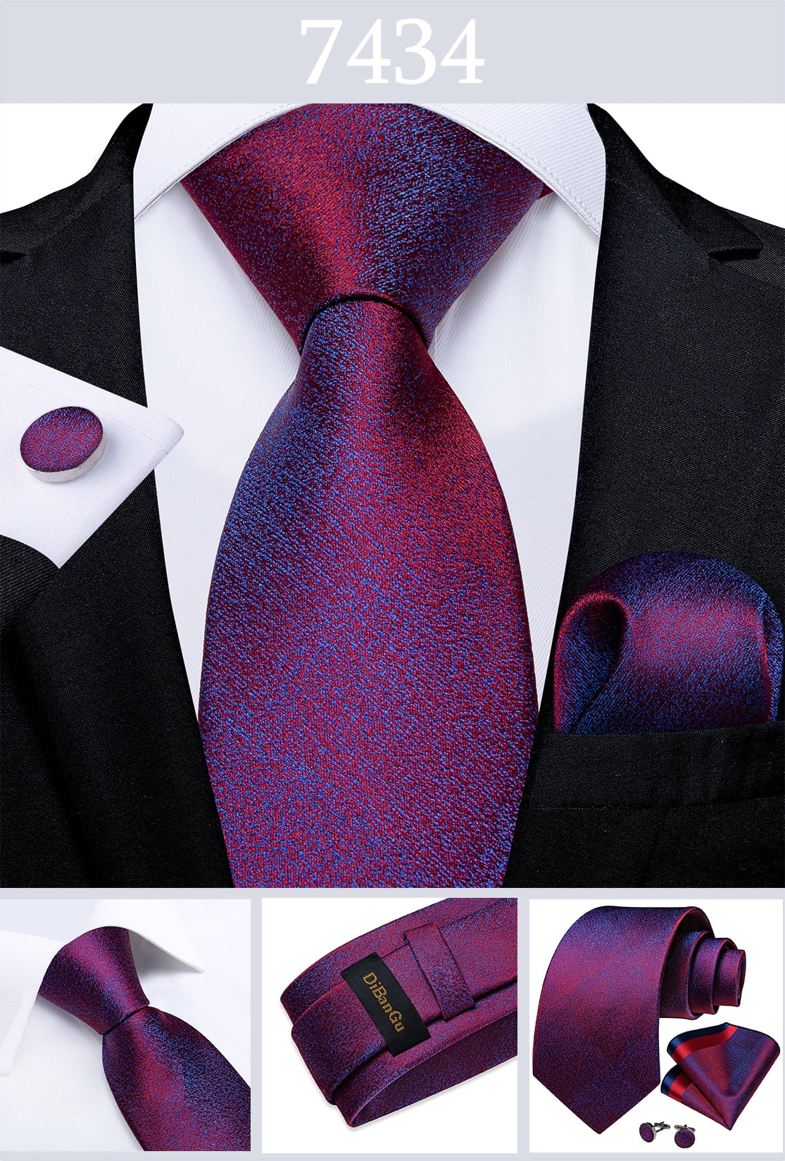 Men Purple Floral Paisley Necktie Business Formal 100% Silk Tie Pocket Square Set For Wedding Party The Clothing Company Sydney