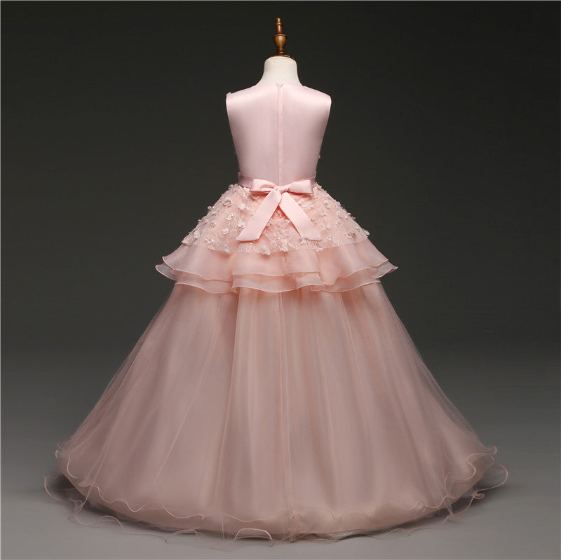 Kid Wedding Dresses for Girls Elegant Flower Princess Long Gown Baby Girl Christmas Dress Size 6 12 14 Years The Clothing Company Sydney