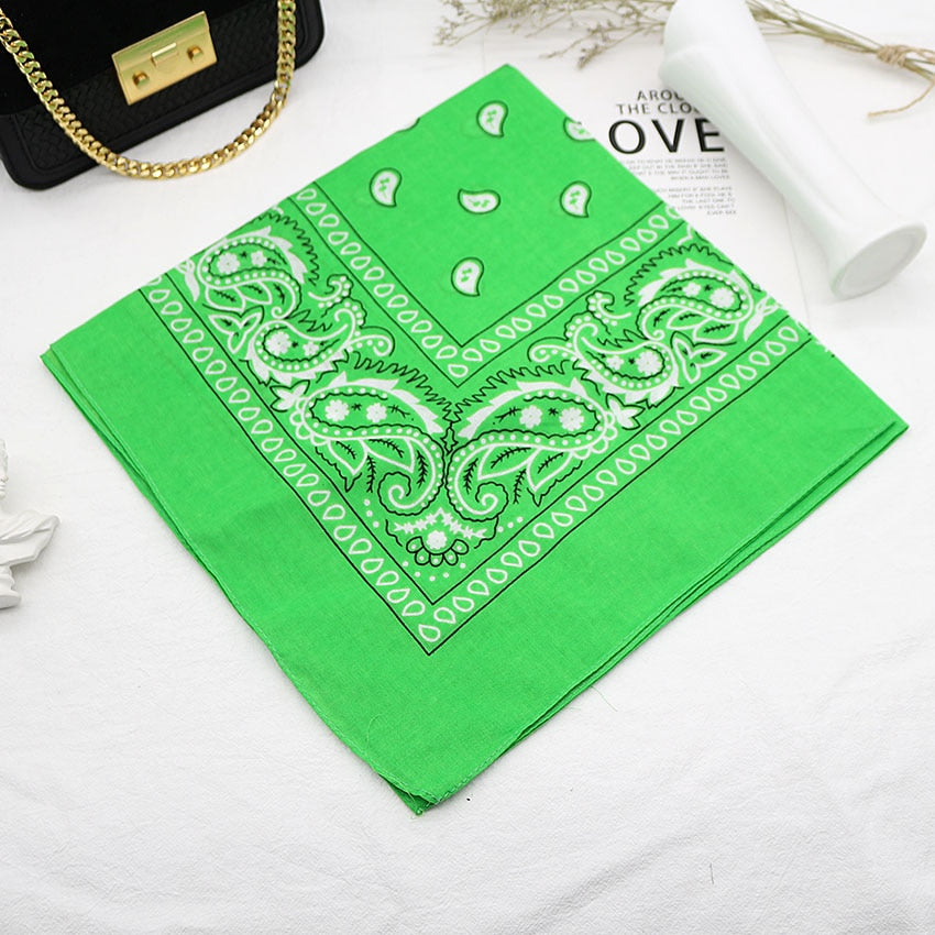 Bandana Head Scarf Unisex Hip Hop cotton Hair Band Neck Scarf Sports Headwear Wrist Wraps Square Scarves Print Handkerchief The Clothing Company Sydney