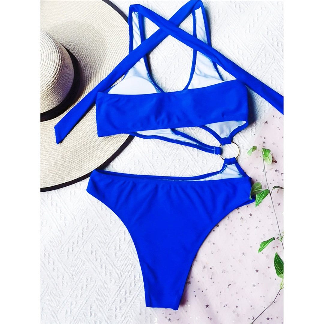 Halter Asymmetric One Shoulder One Piece Swimsuit Women Swimwear Female Bather Bathing Suit Monokini The Clothing Company Sydney