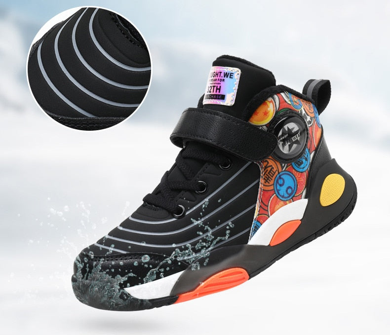 Kids Sneakers Boys Casual Shoes For Children Sneakers Shoes Leather Anti-slippery Fashion Basketball Shoes The Clothing Company Sydney