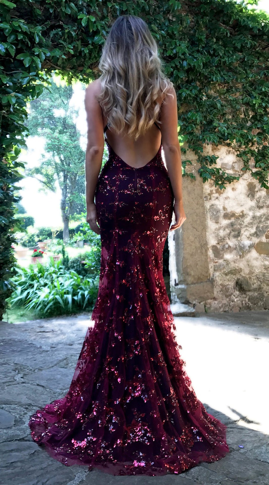 Cosy Dress Latest Party Cocktai Prom V-Neck Backless Spaghetti Strap Sleeveless Sequined Wedding Maxi Formal The Clothing Company Sydney