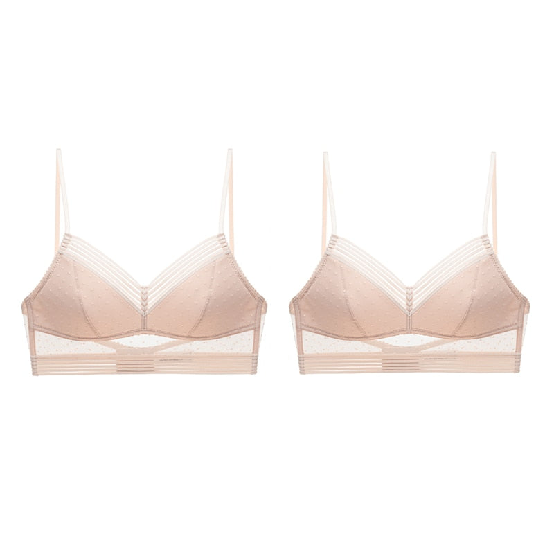 Backless Open Back Bra 1/2PCS Underwear Corset Gather Push Up Lingerie Bralette Tops Purple Invisible Bra The Clothing Company Sydney