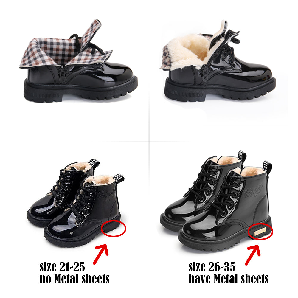 Children Shoes Snow Boots for Kids Boys Girls PU Leather Winter Shoes The Clothing Company Sydney