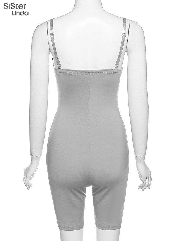 Casual Mesh Bodycon Mini Dress Women Romper  Sleeveless Skinny Stretchy Deep V Neck Party Clubwear Trend Outfit The Clothing Company Sydney