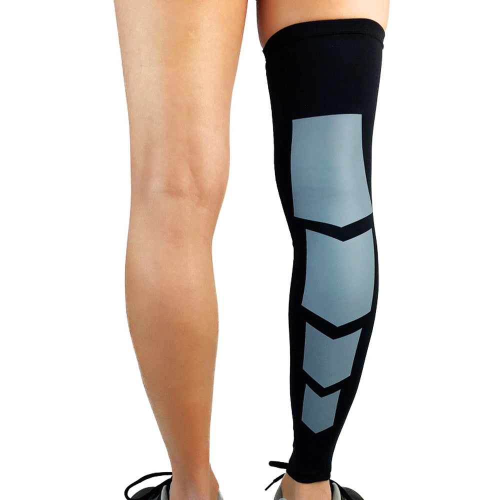 Sports Anti-slip Full Length Compression Leg Sleeves Calf Shin Splint Support Protector for Cycling Running Basketball Golf Sleeve The Clothing Company Sydney